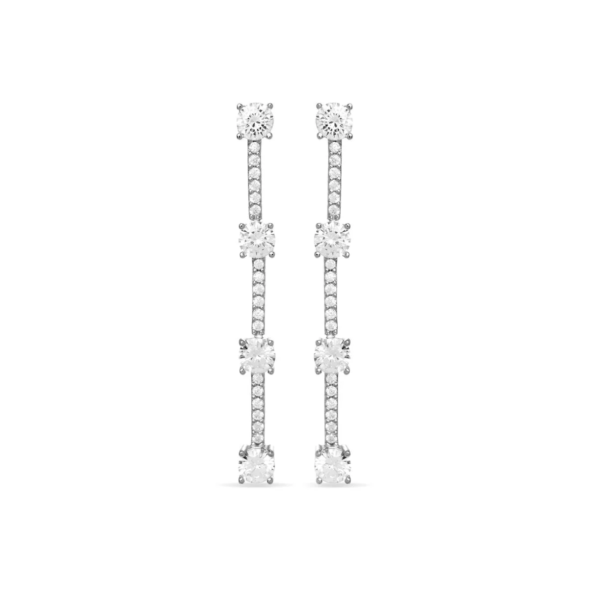 Pendientes Grukdy Plata De Ley 925 - Grukdy BLANCO