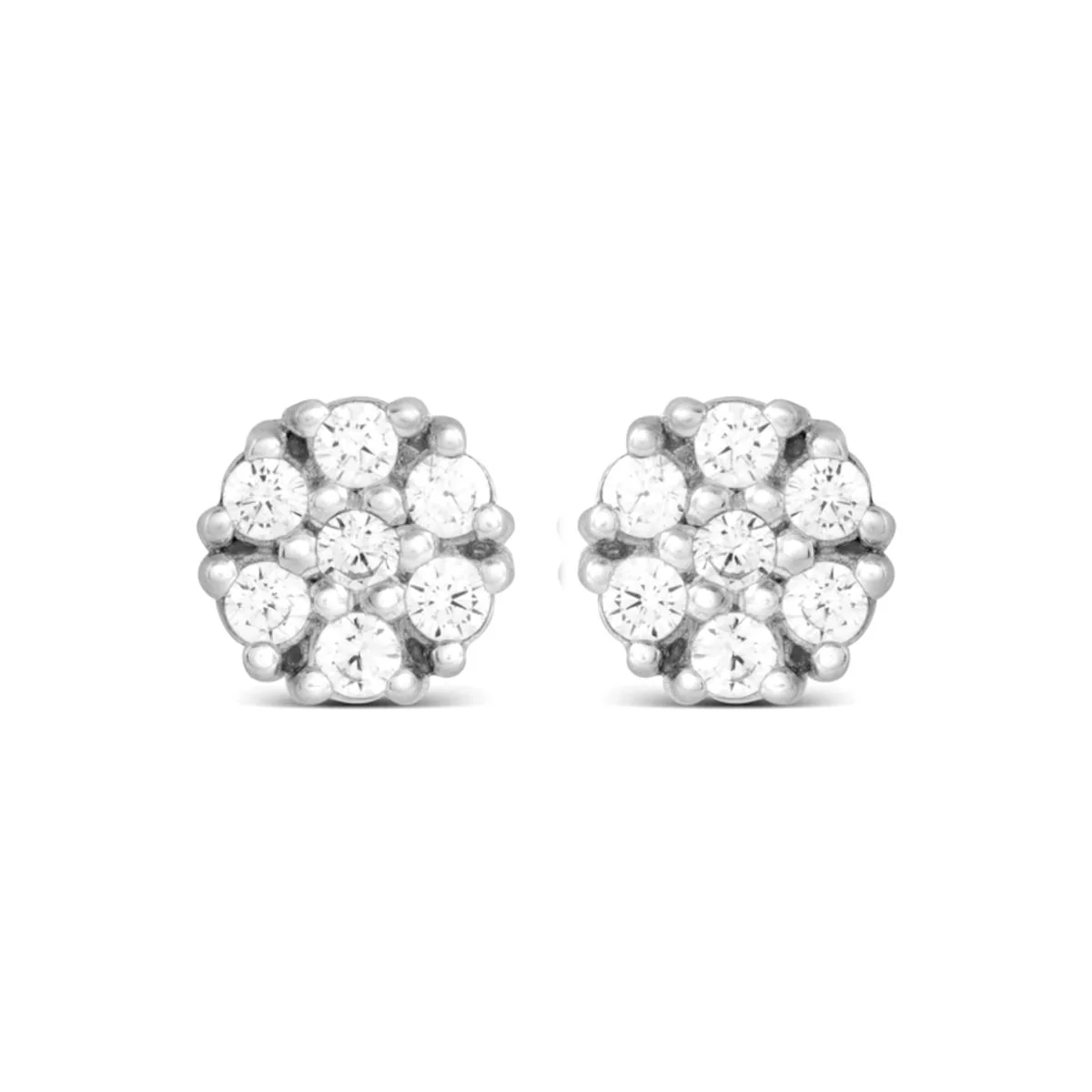 Pendientes Gubanga Plata De Ley 925 - Gubanga BLANCO