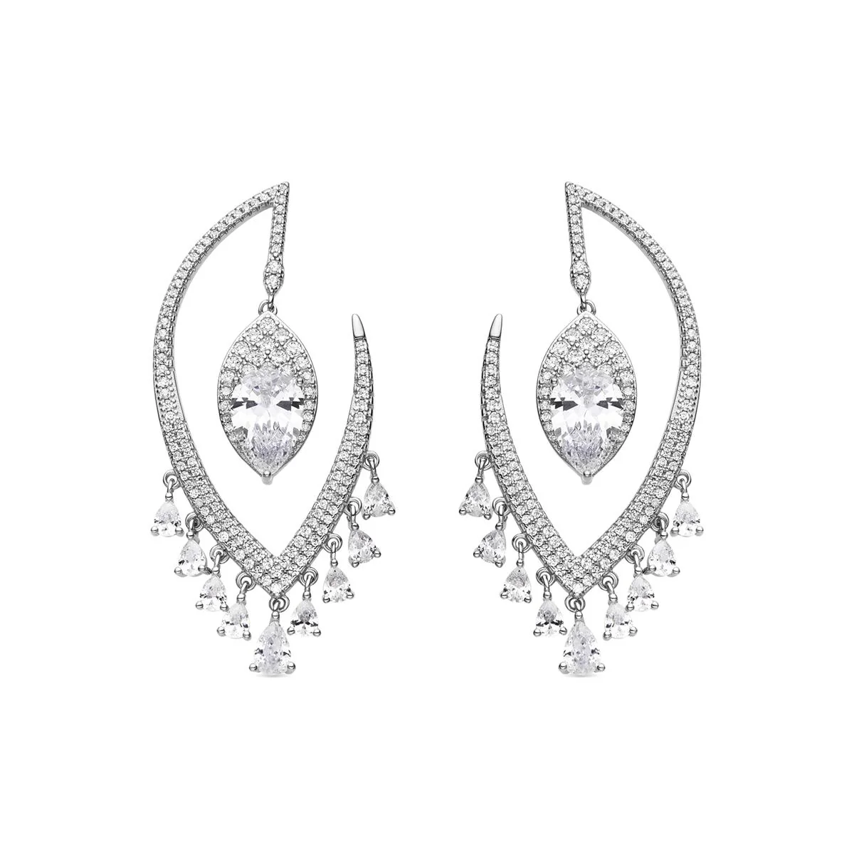 Pendientes Hakku Plata de Ley 925 - Hakku BLANCO