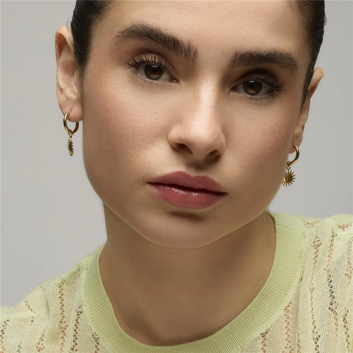 Pendientes Hamlao acabado oro 18k - Hamlao AMARILLO - Image 4