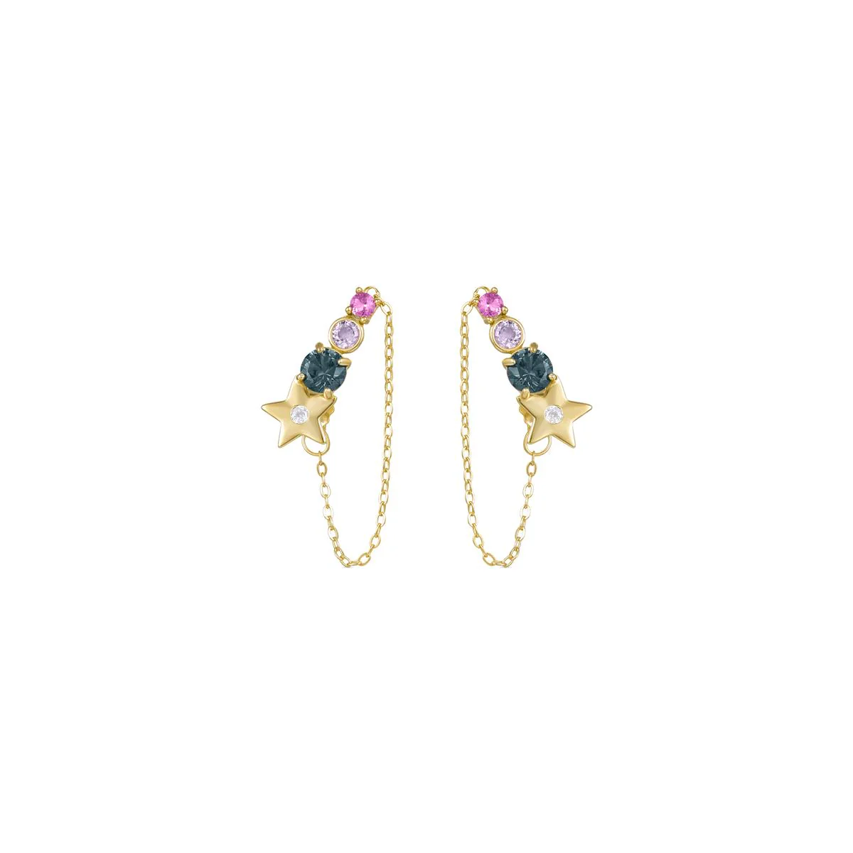 Pendientes Haok Plata De Ley 925 - Haok MULTICOLOR