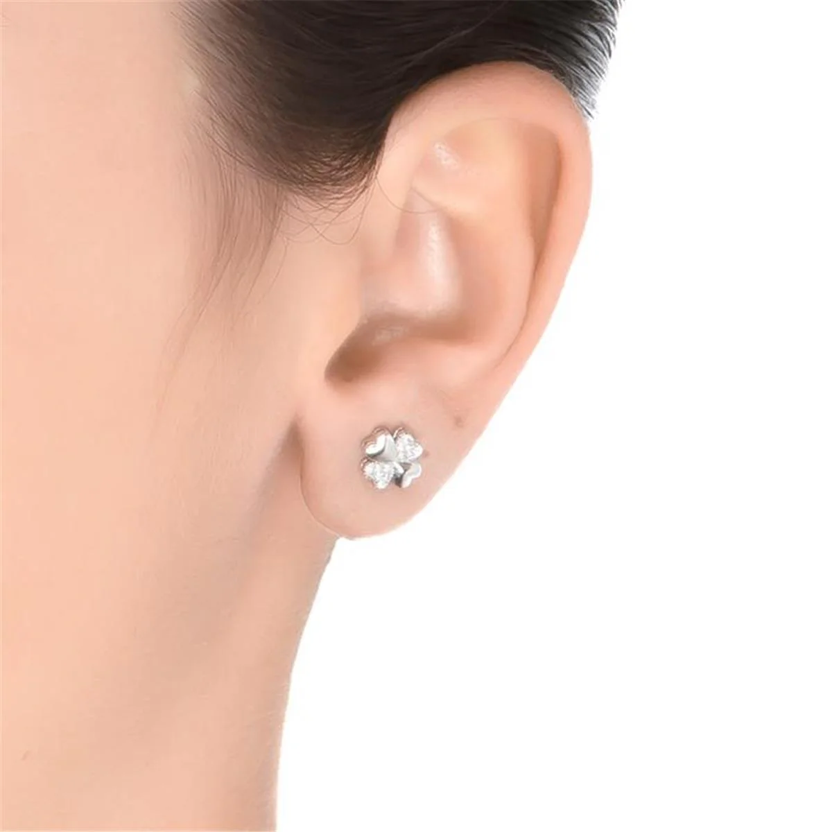 Pendientes Hatua Plata De Ley 925 - Hatua BLANCO - Image 2