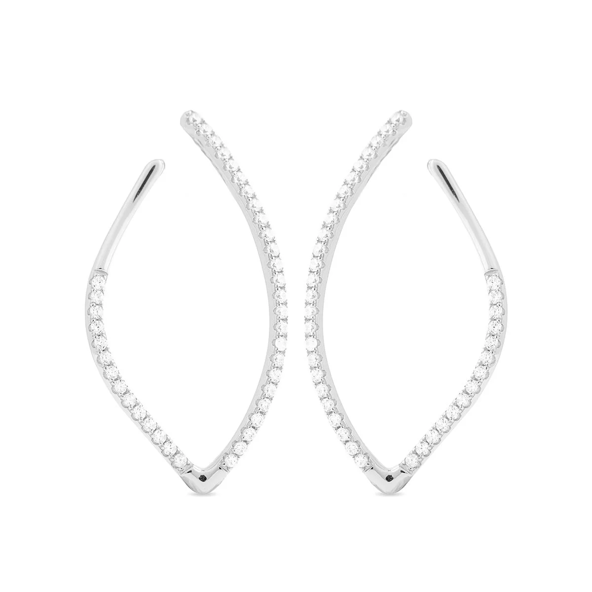 Pendientes Hatye Plata De Ley 925 - Hatye BLANCO