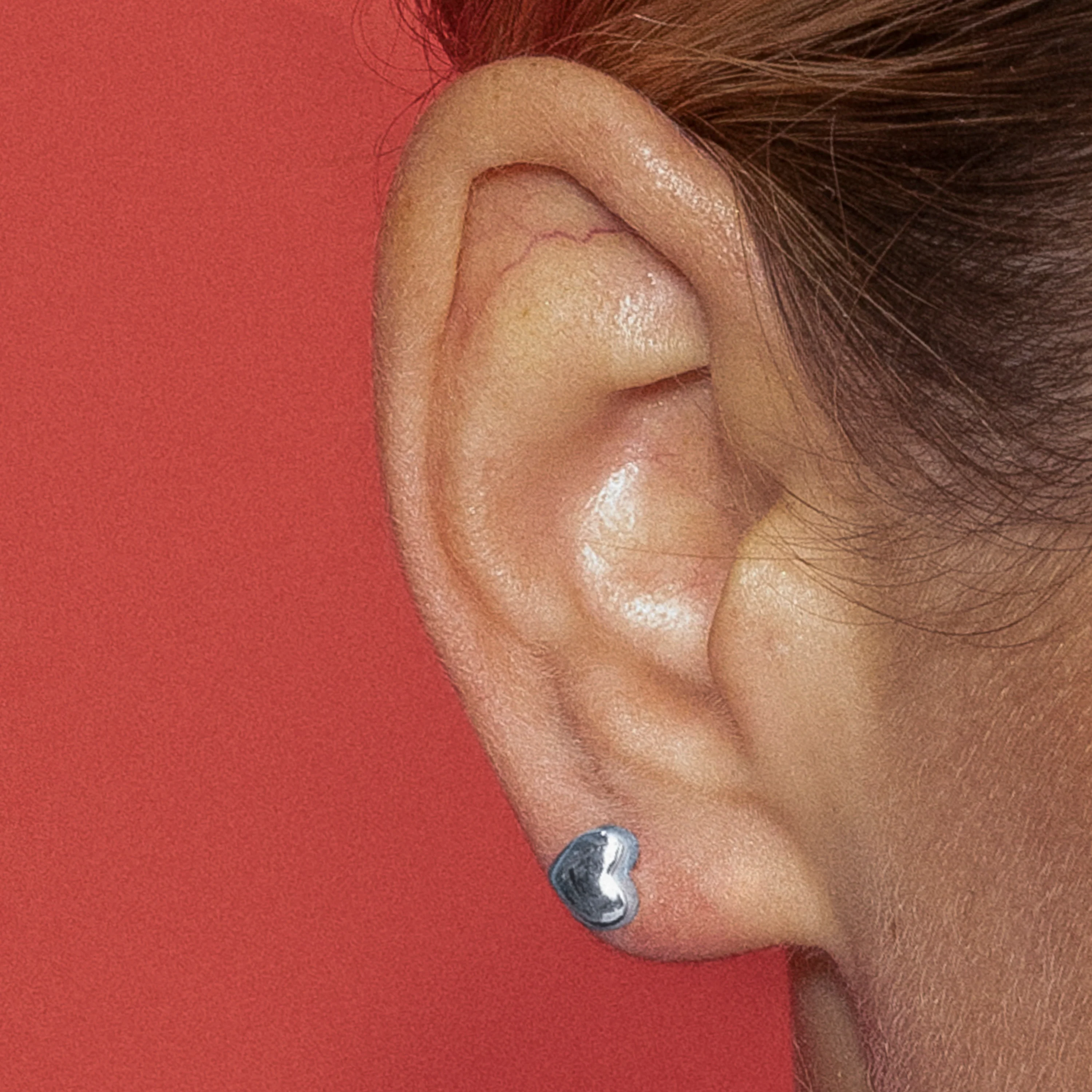 Pendientes con - acabado plata - Hazain - Image 3