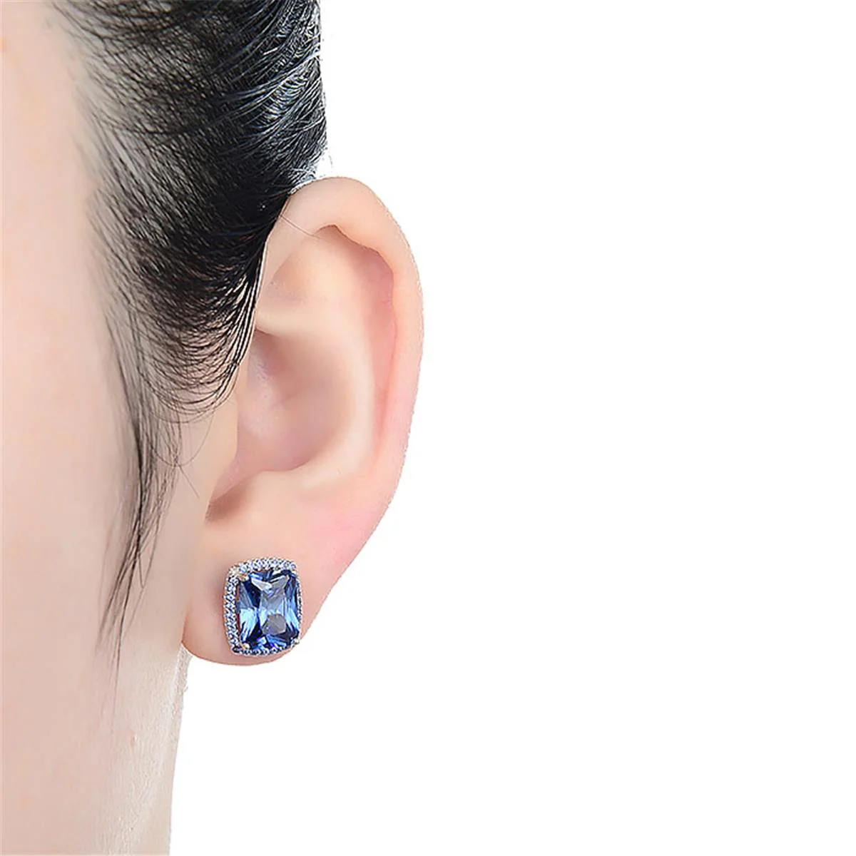 Pendientes Hefae Plata De Ley 925 - Hefae AZUL - Image 2
