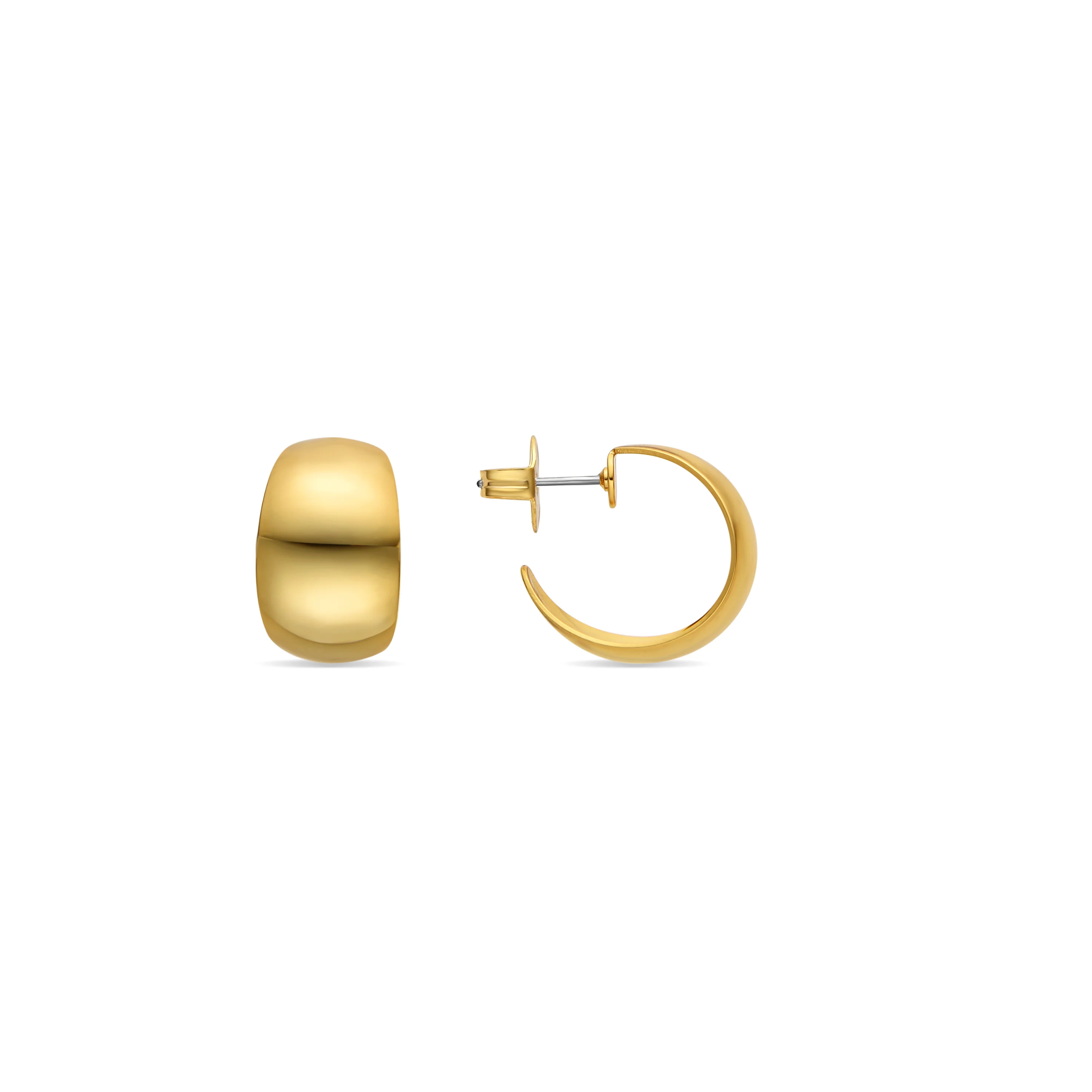 Pendientes de 20mm de diámetro acabado Oro Amarillo 18k - Hellax