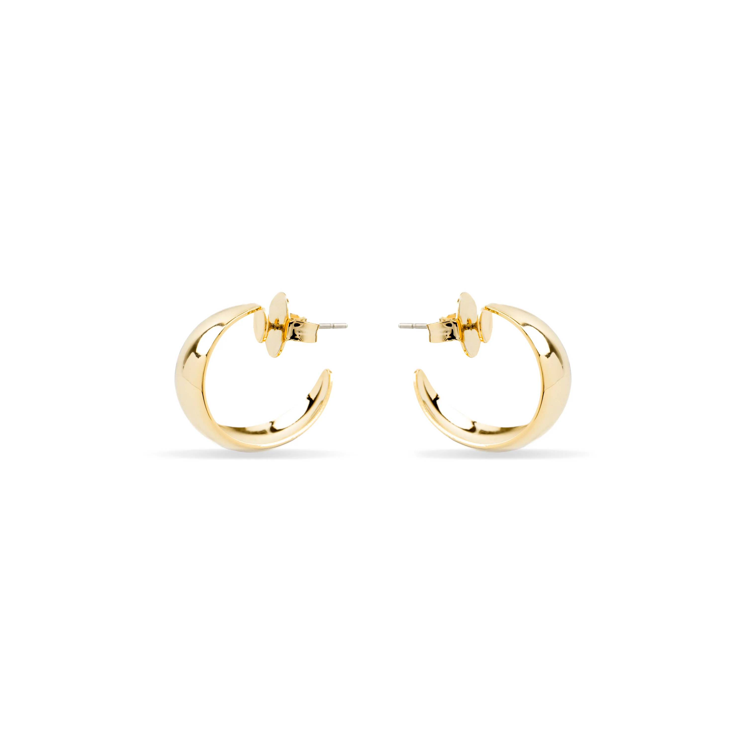 Pendientes de 20mm de diámetro acabado Oro Amarillo 18k - Hellax - Image 3