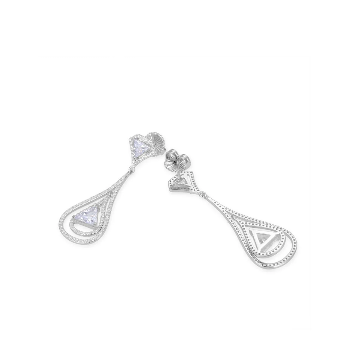 Pendientes Helmcar Plata De Ley 925 - Helmcar BLANCO - Image 3