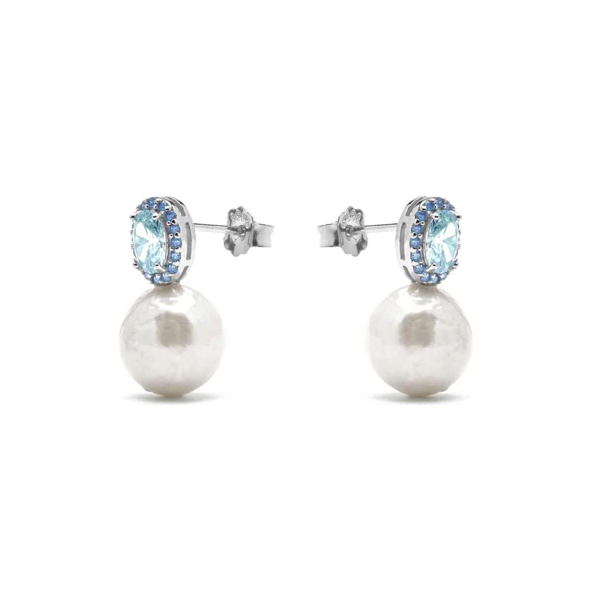 Pendientes Herwa Plata de Ley 925 - Herwa AZUL - Image 2