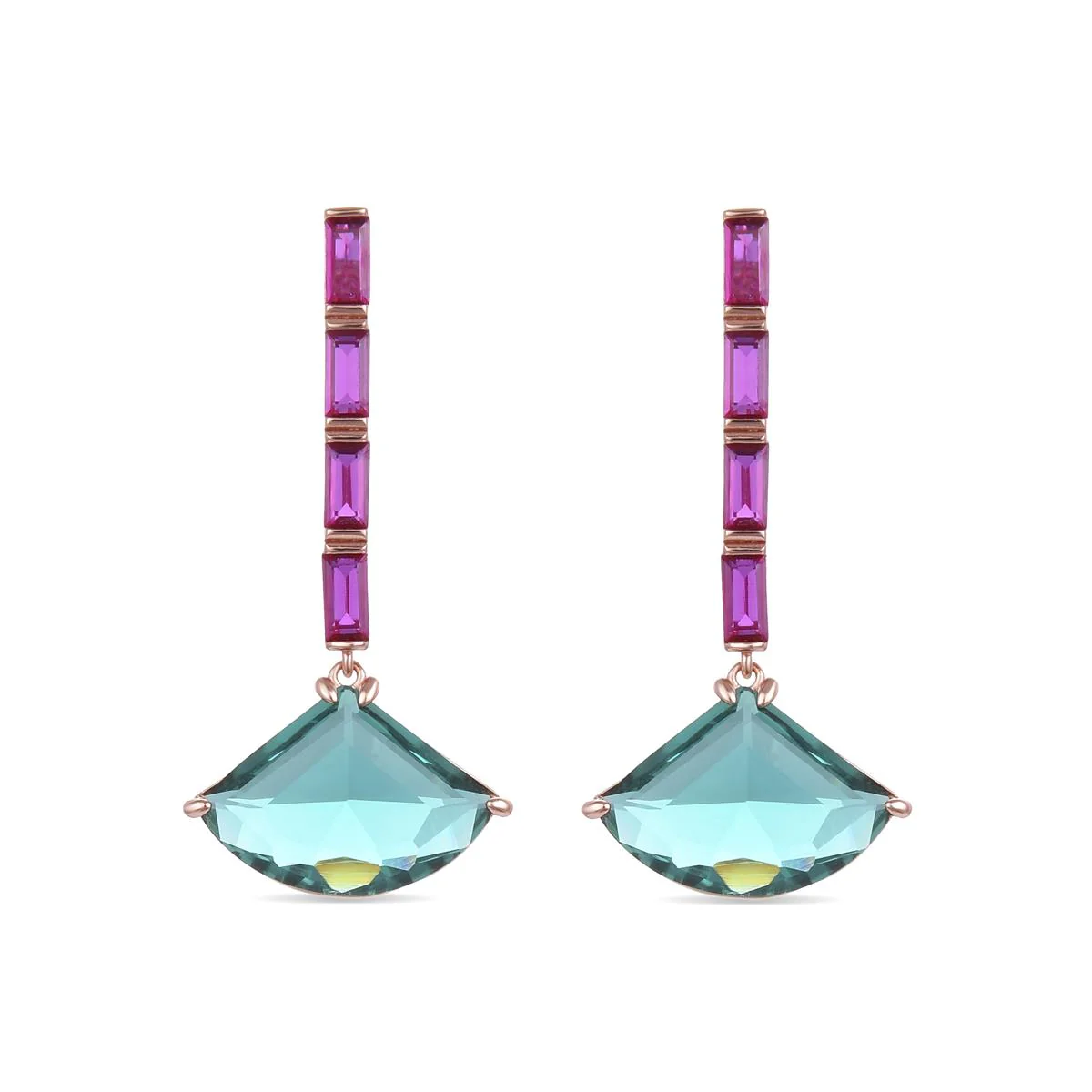 Pendientes Hidni Plata De Ley 925 - Hidni VERDE