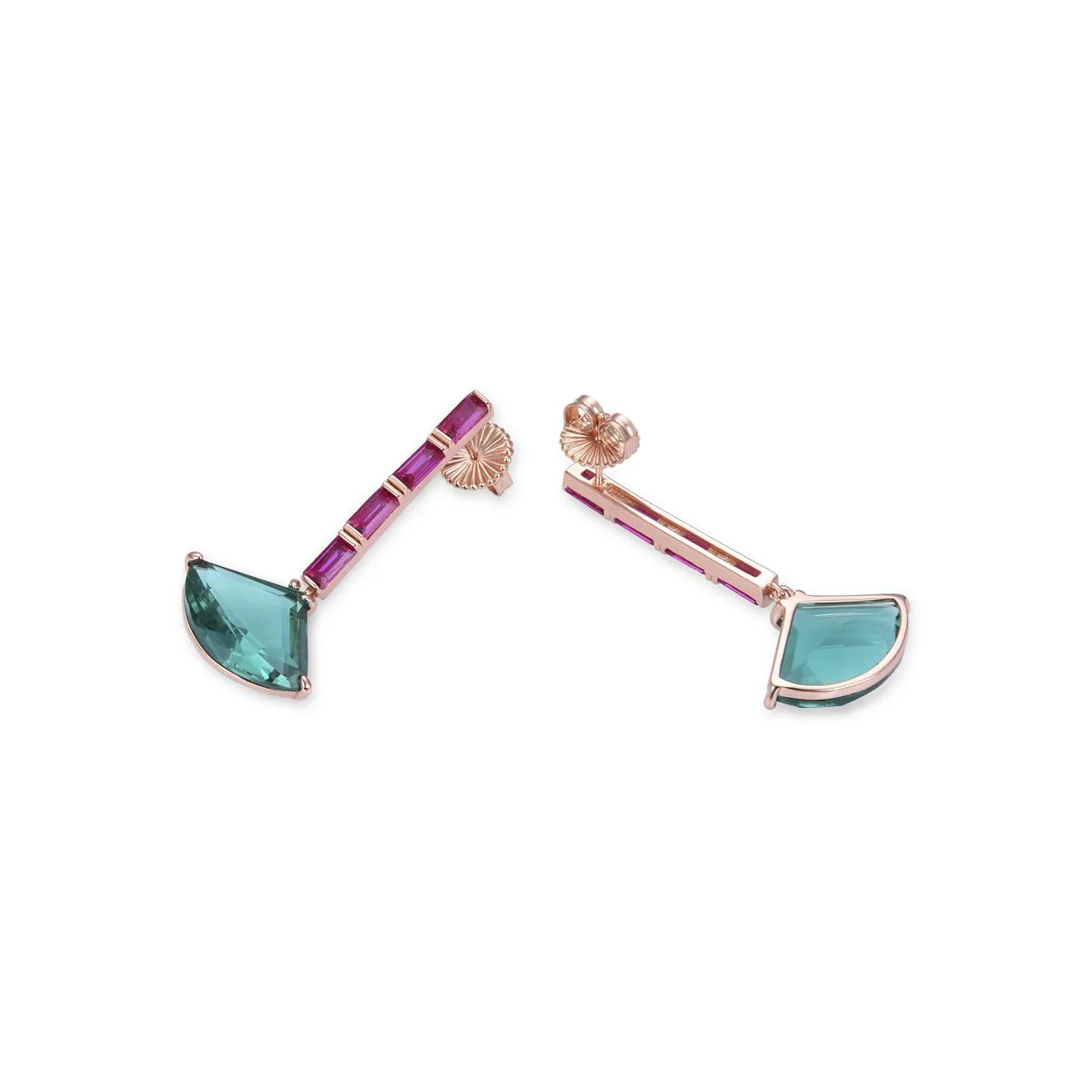 Pendientes Hidni Plata De Ley 925 - Hidni VERDE - Image 3
