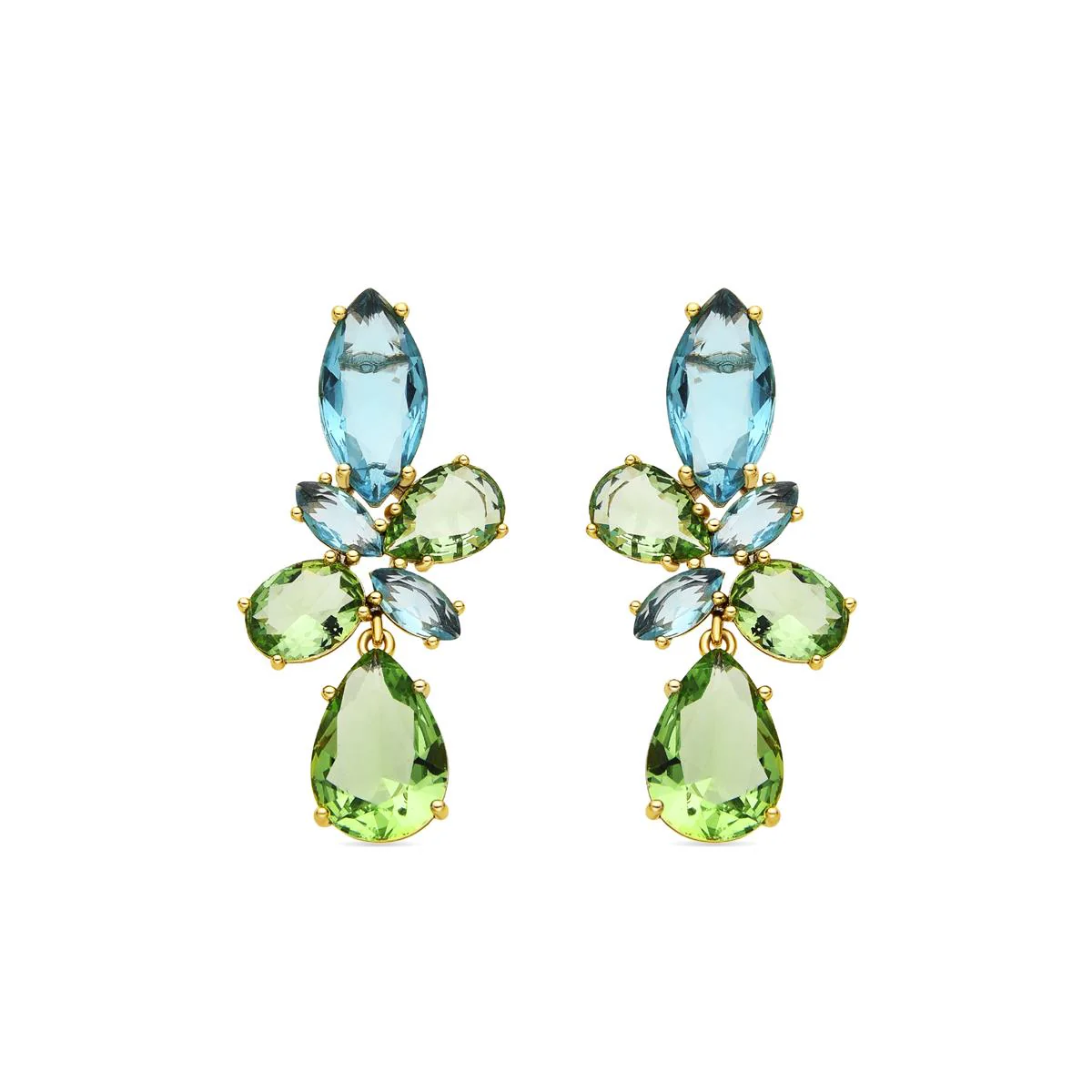 Pendientes Hidoc acabado oro 18k - Hidoc MULTICOLOR