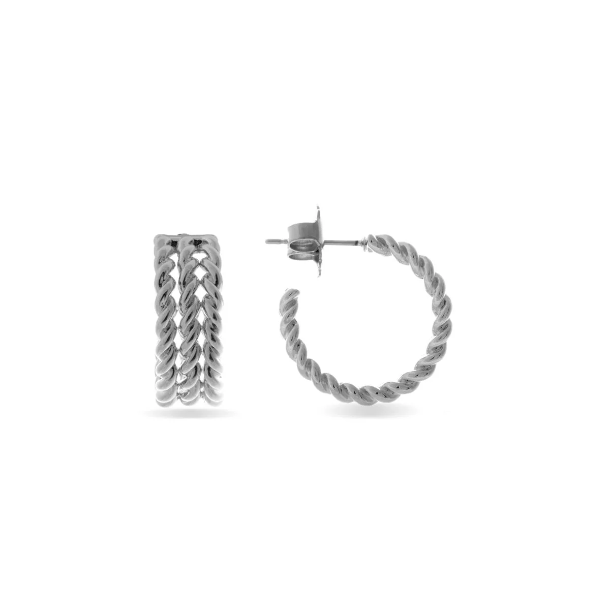Pendientes Hisdra acabados en rodio - Hisdra GRIS