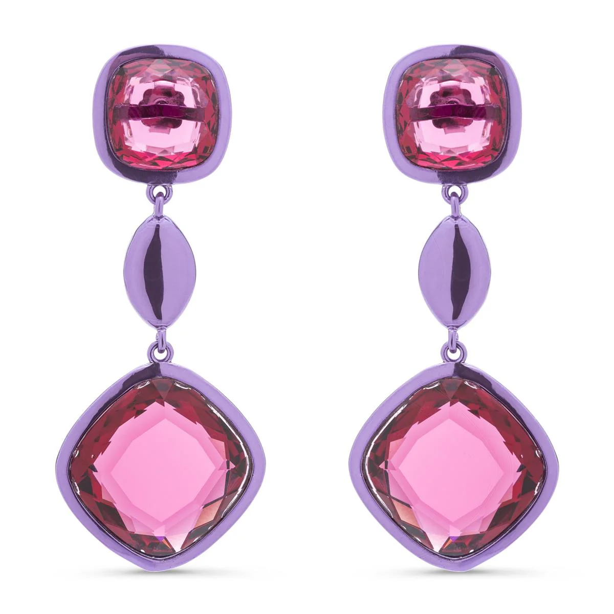 Pendientes Holjo Plata De Ley 925 - Holjo MORADO