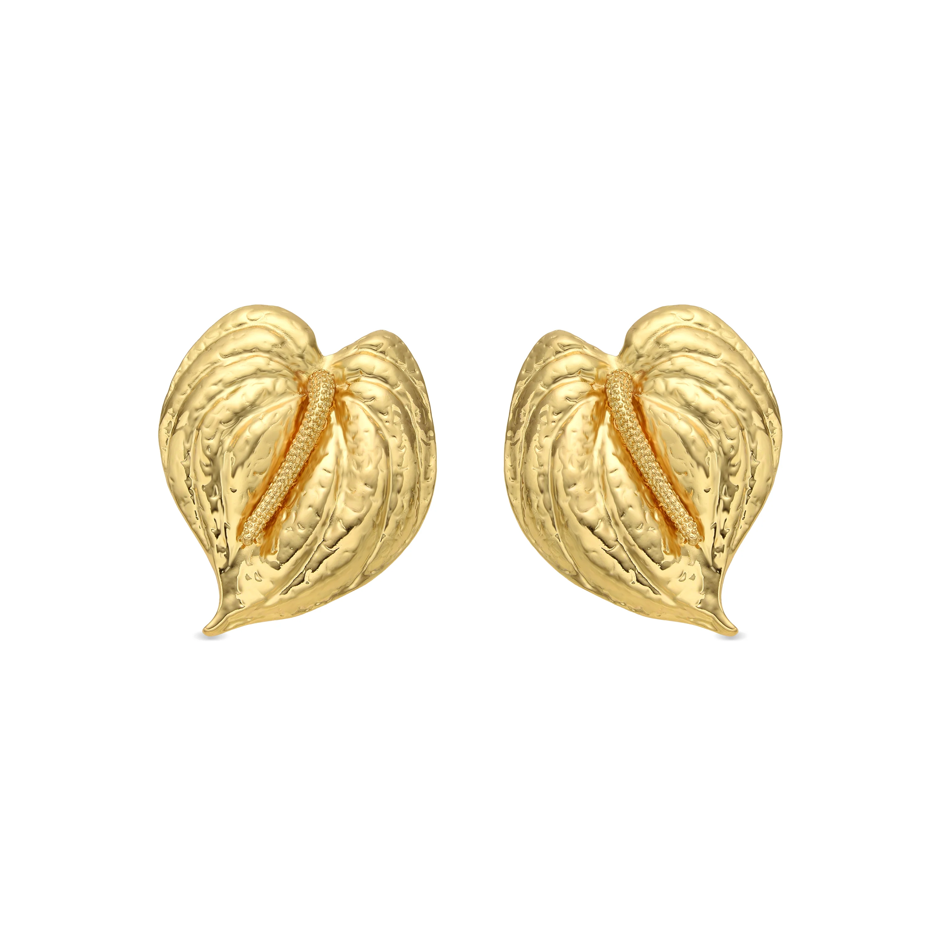 Pendientes acabado oro amarillo de 18k - Huato