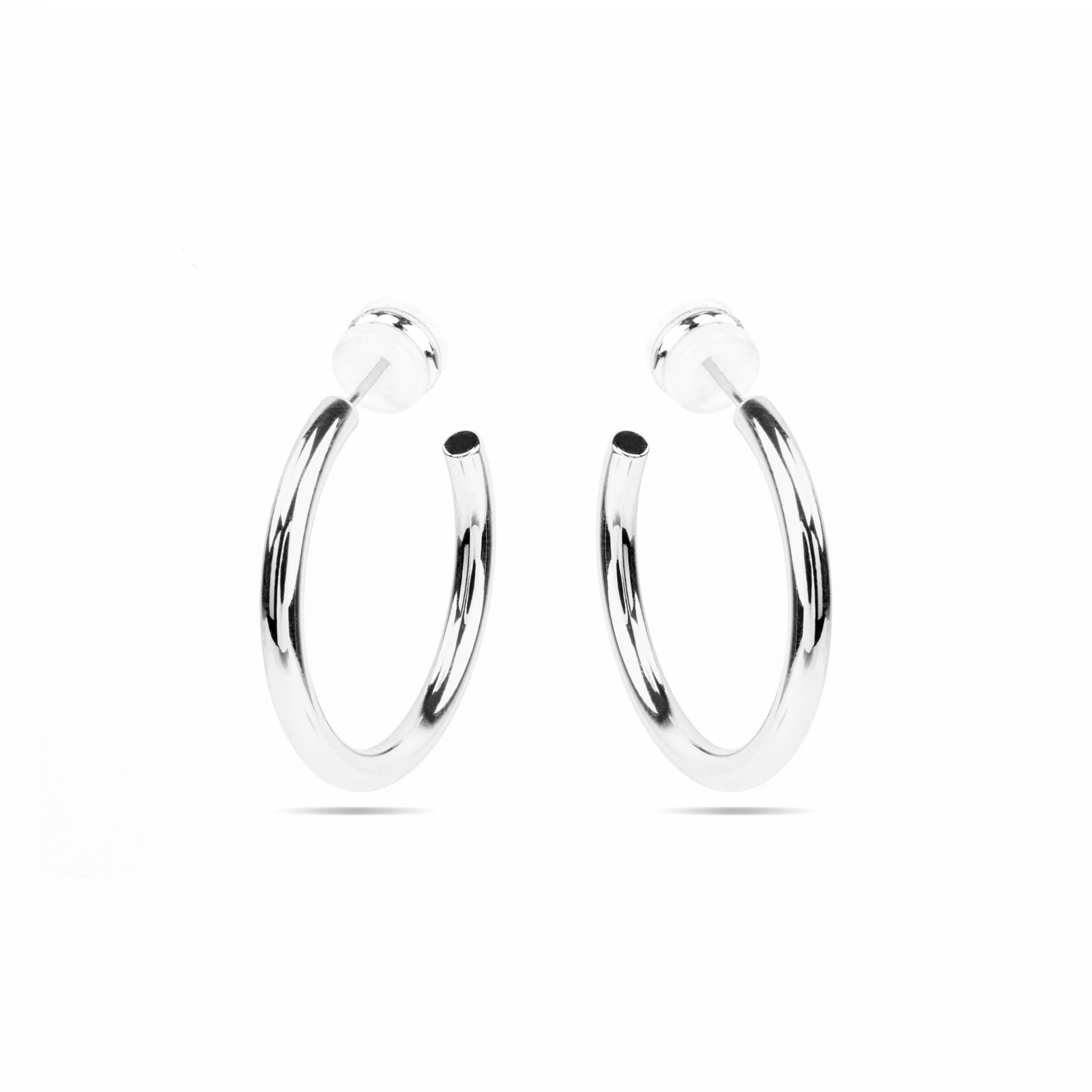 Pendientes con - acabado plata - Hudak - Image 3