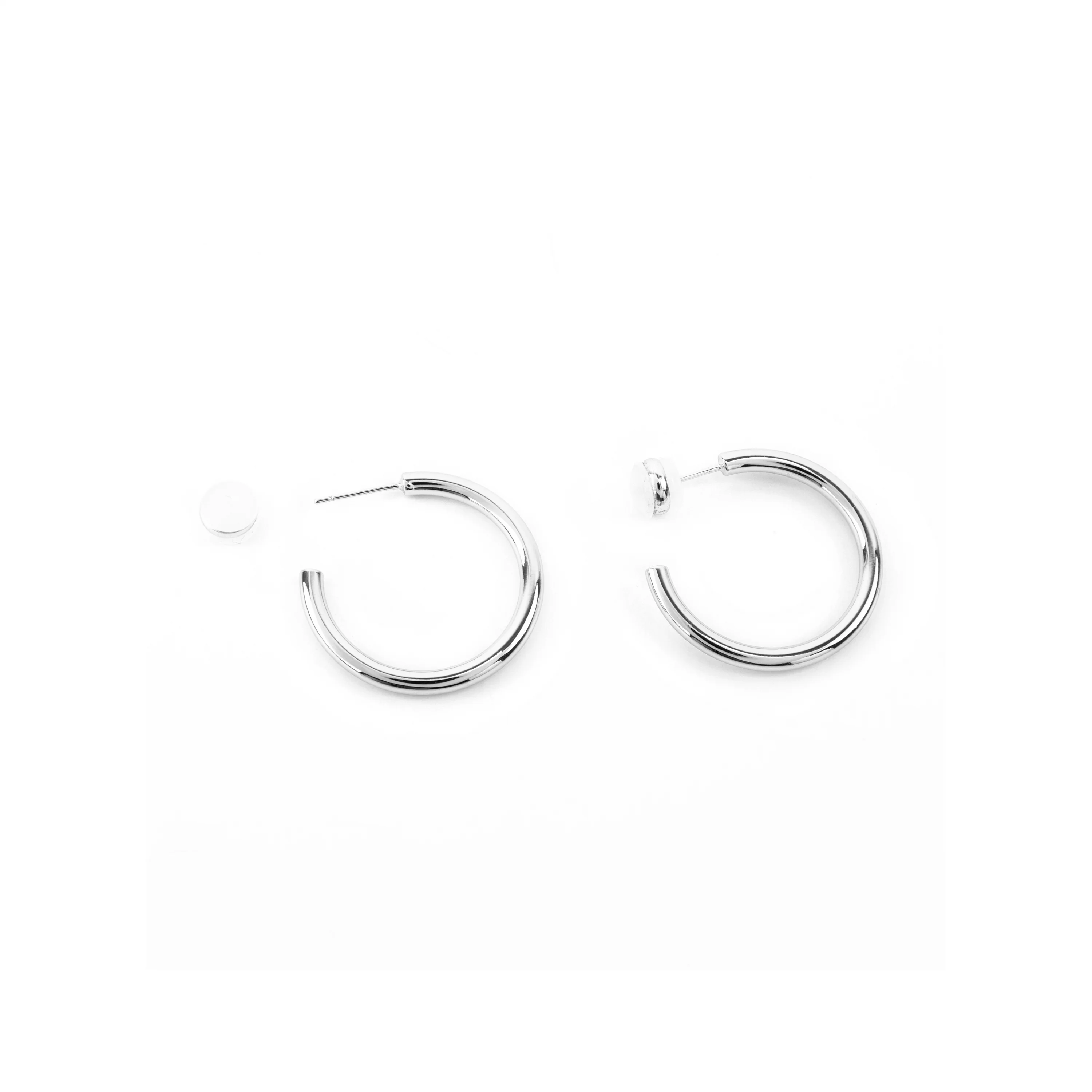 Pendientes con - acabado plata - Hudak - Image 4