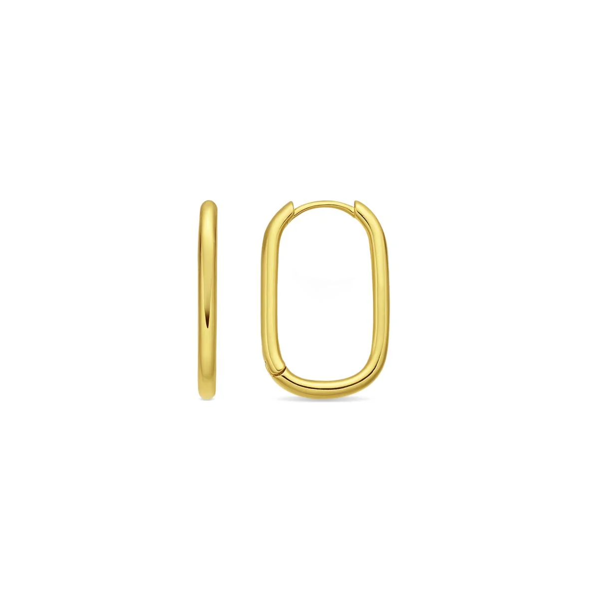 Pendientes acabado en oro amarillo de 18k - Huitza