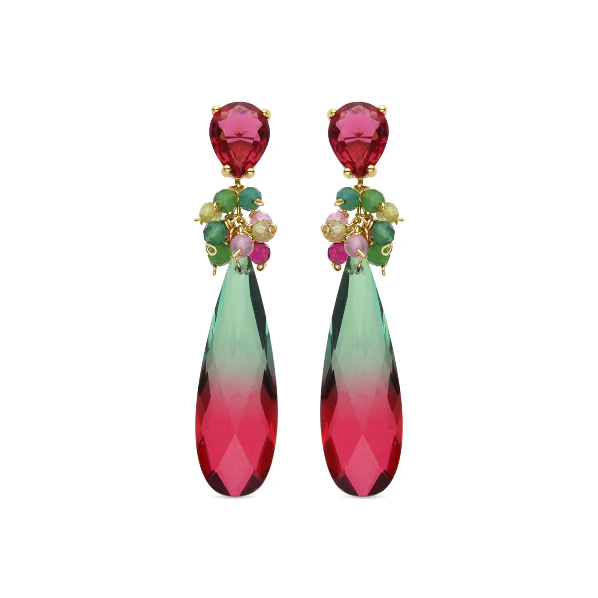 Pendientes Ibdur Plata de Ley 925 - Ibdur VERDE