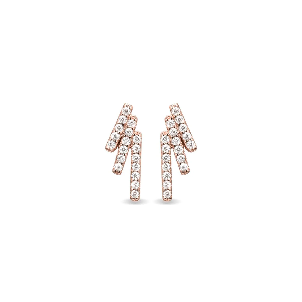 Pendientes Ibol De Plata De Ley 925 Con Baño Oro R - Ibol BLANCO