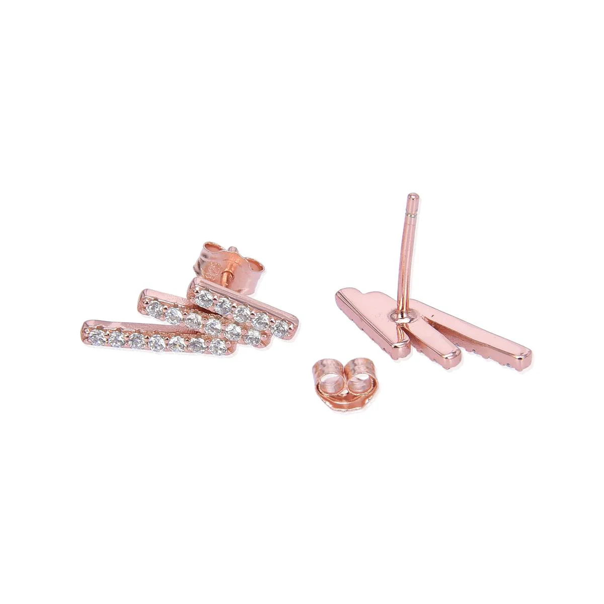 Pendientes Ibol De Plata De Ley 925 Con Baño Oro R - Ibol BLANCO - Image 3
