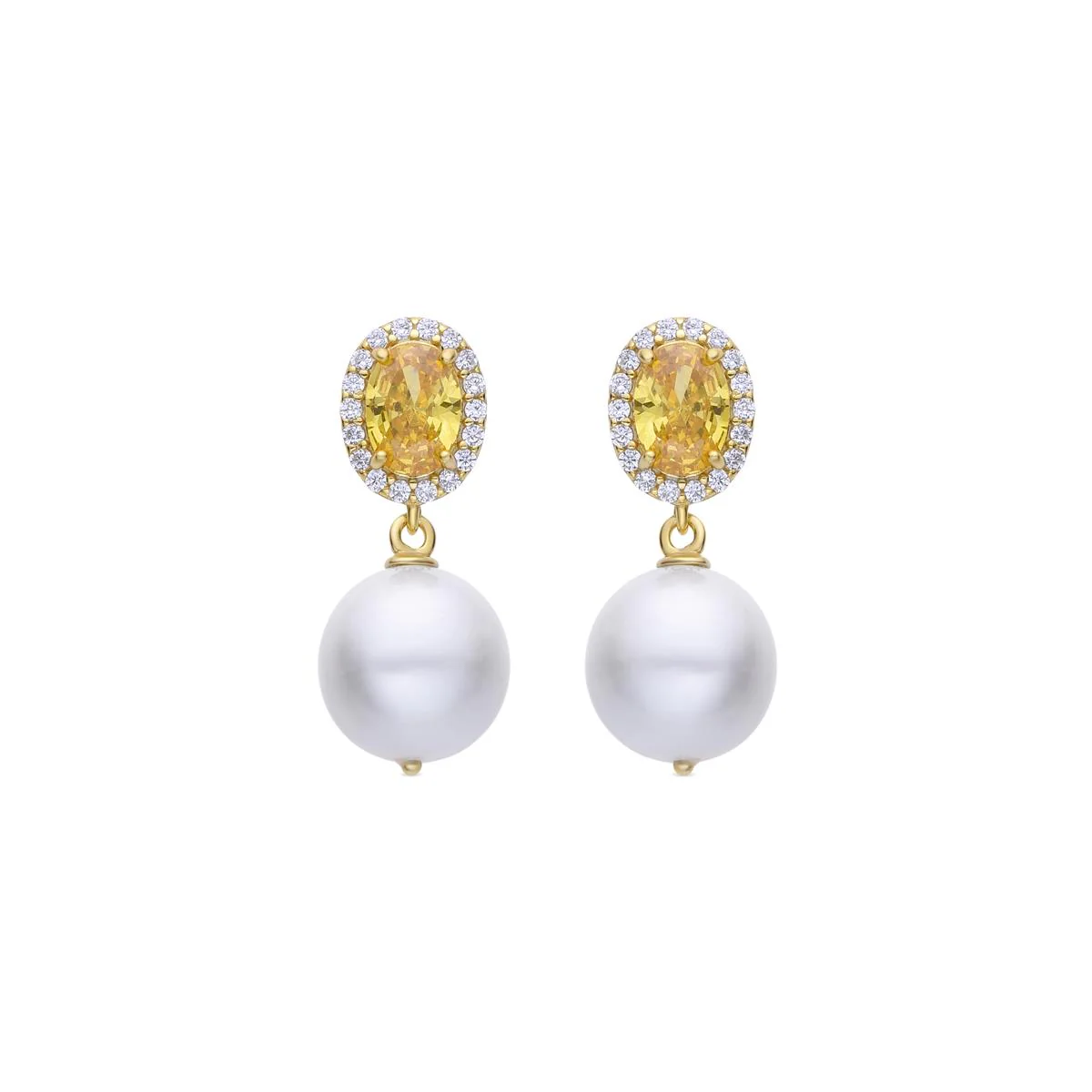 Pendientes Ihri Plata de Ley 925 - Ihri AMARILLO