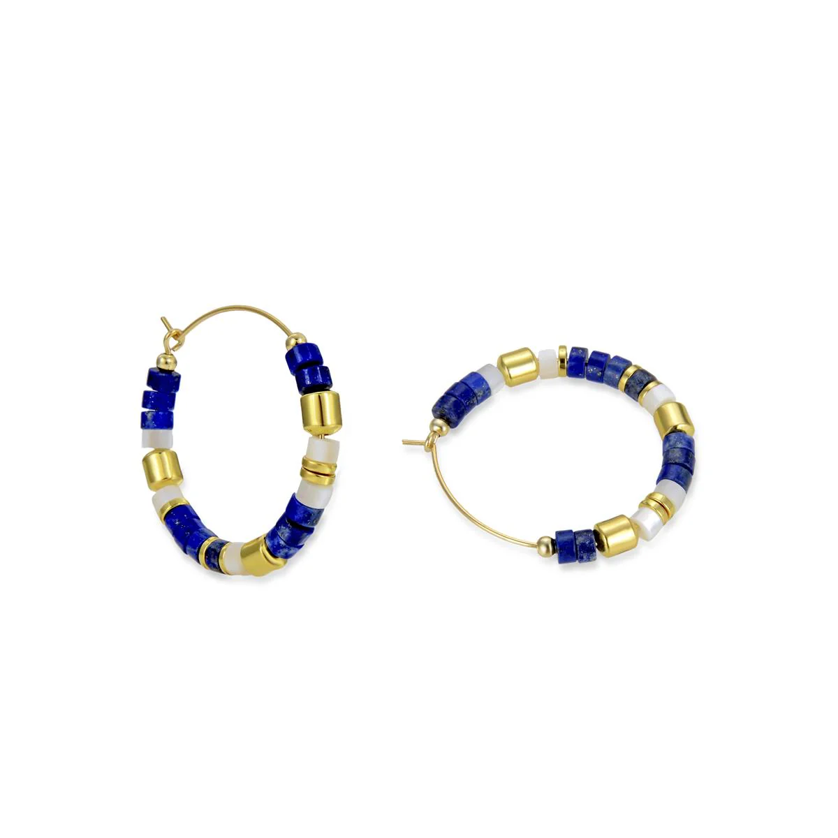 Pendientes Ihun Plata De Ley 925 - Ihun AZUL - Image 3