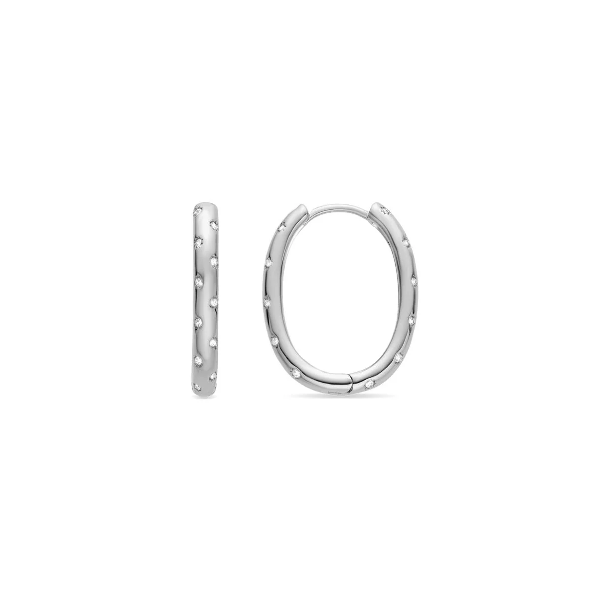 Pendientes Ikrul acabado rodio - Ikrul BLANCO
