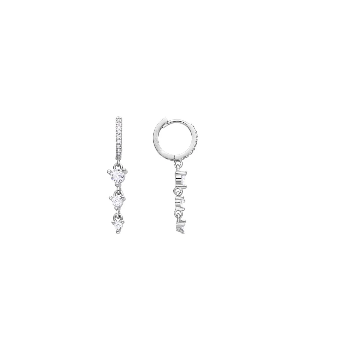Pendientes Ilafo acabado plata - Ilafo BLANCO