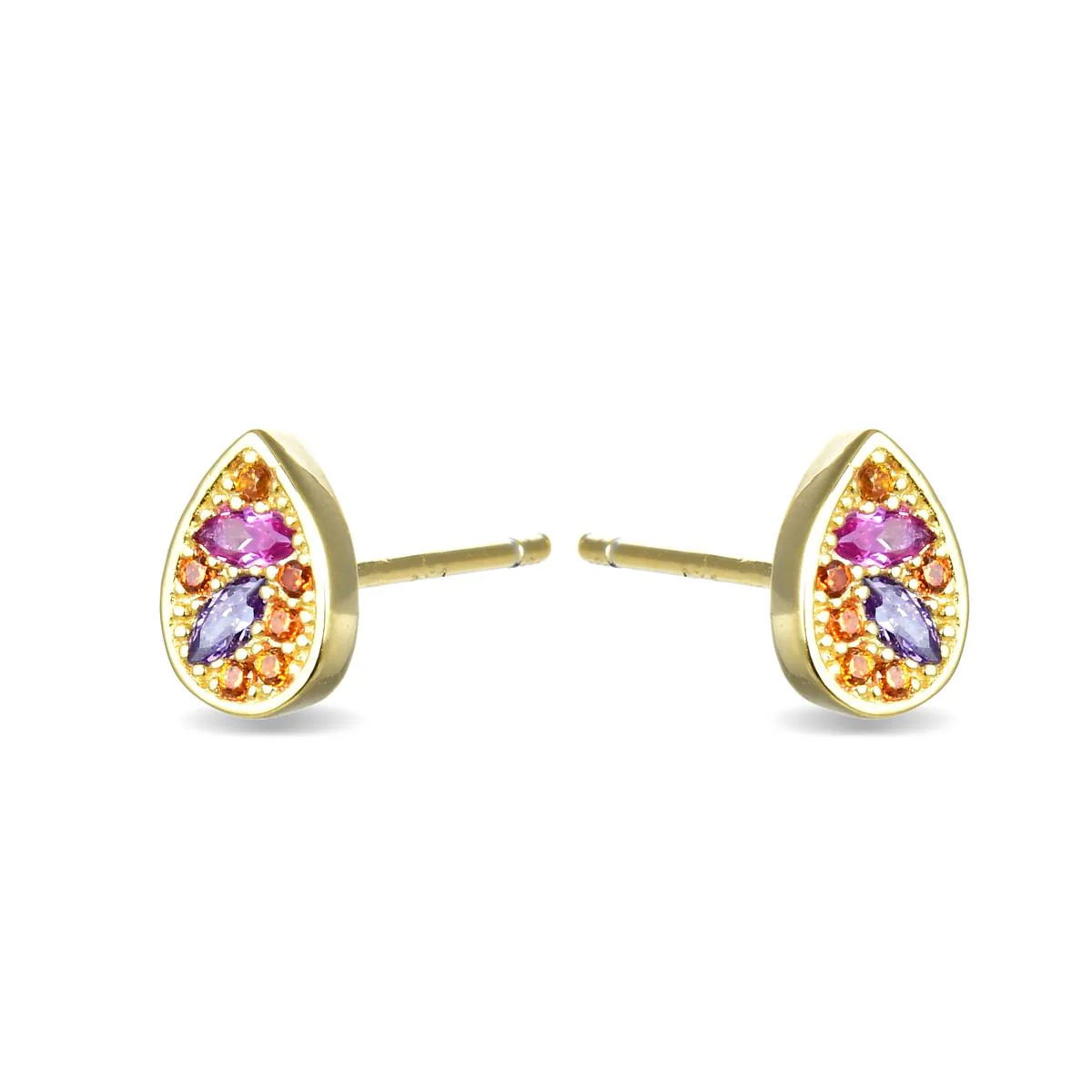 Pendientes Ilne Plata De Ley 925 - Ilne MULTICOLOR - Image 2
