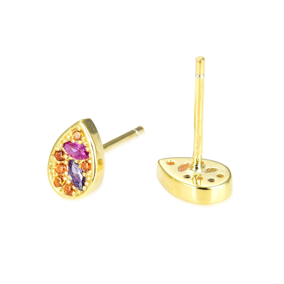 Pendientes Ilne Plata De Ley 925 - Ilne MULTICOLOR - Image 3