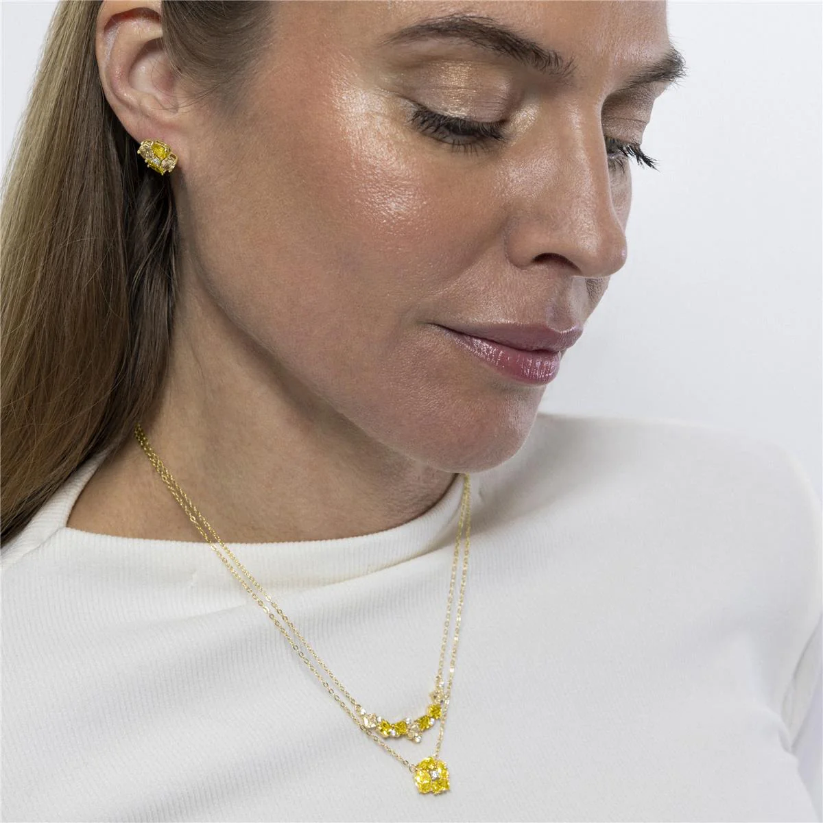Pendientes Ilsah Plata de Ley 925 - Ilsah AMARILLO - Image 2