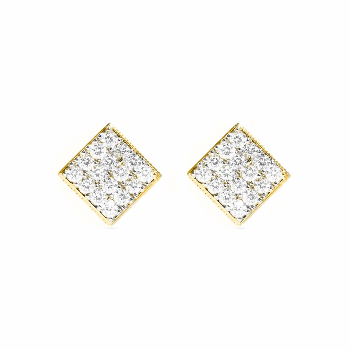Pendientes Ima Oro de ley 18k - Ima BLANCO