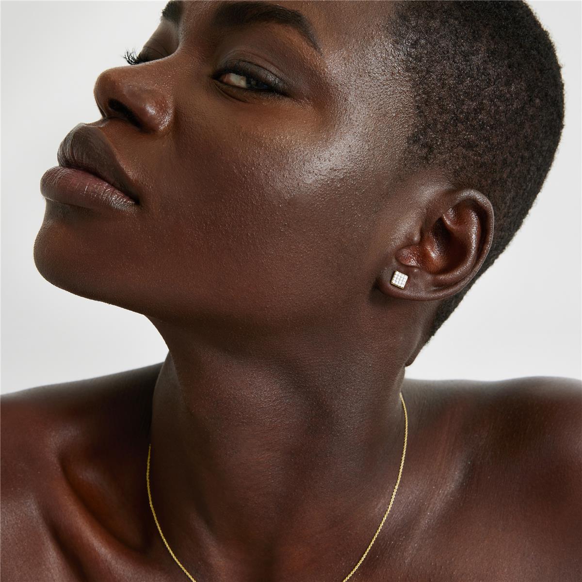 Pendientes Ima Oro de ley 18k - Ima BLANCO - Image 2