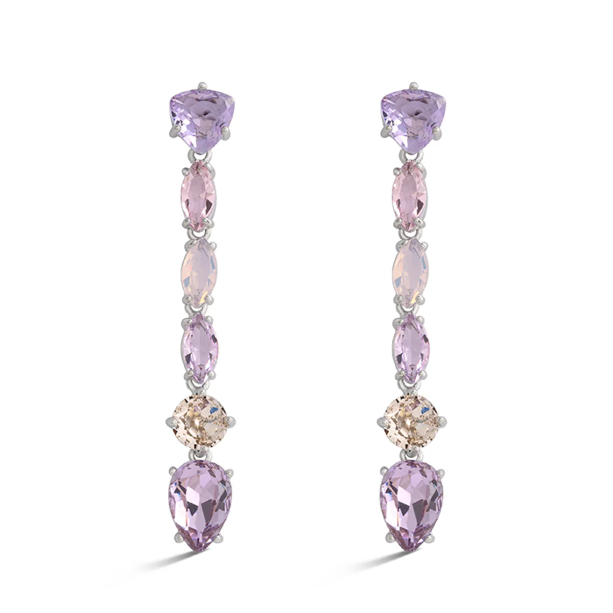 Pendientes Imly acabado en Rodio - Imly MULTICOLOR