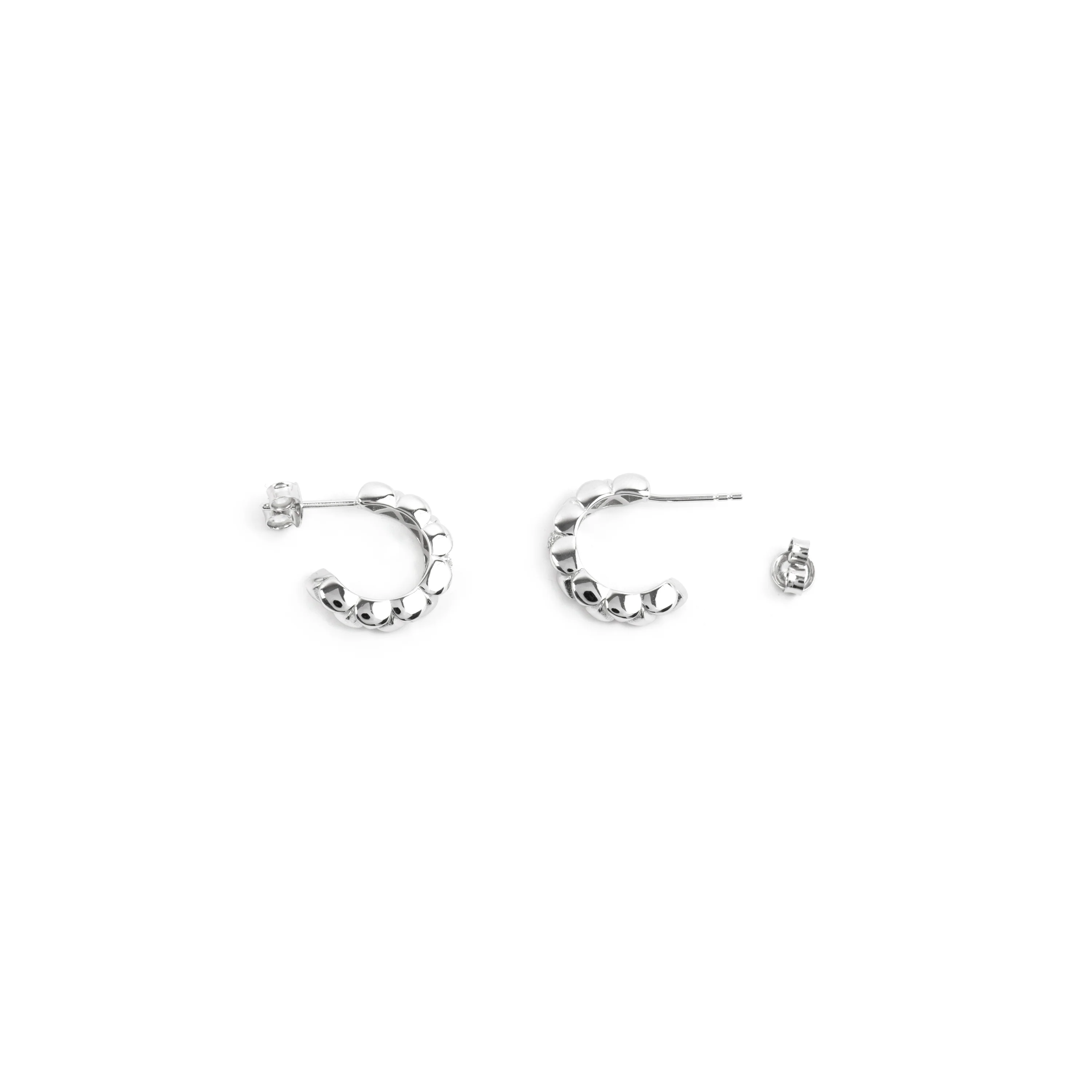 Pendientes de Plata de Ley 925 y Circonita Brillante acabado rodio - Imwa - Image 5
