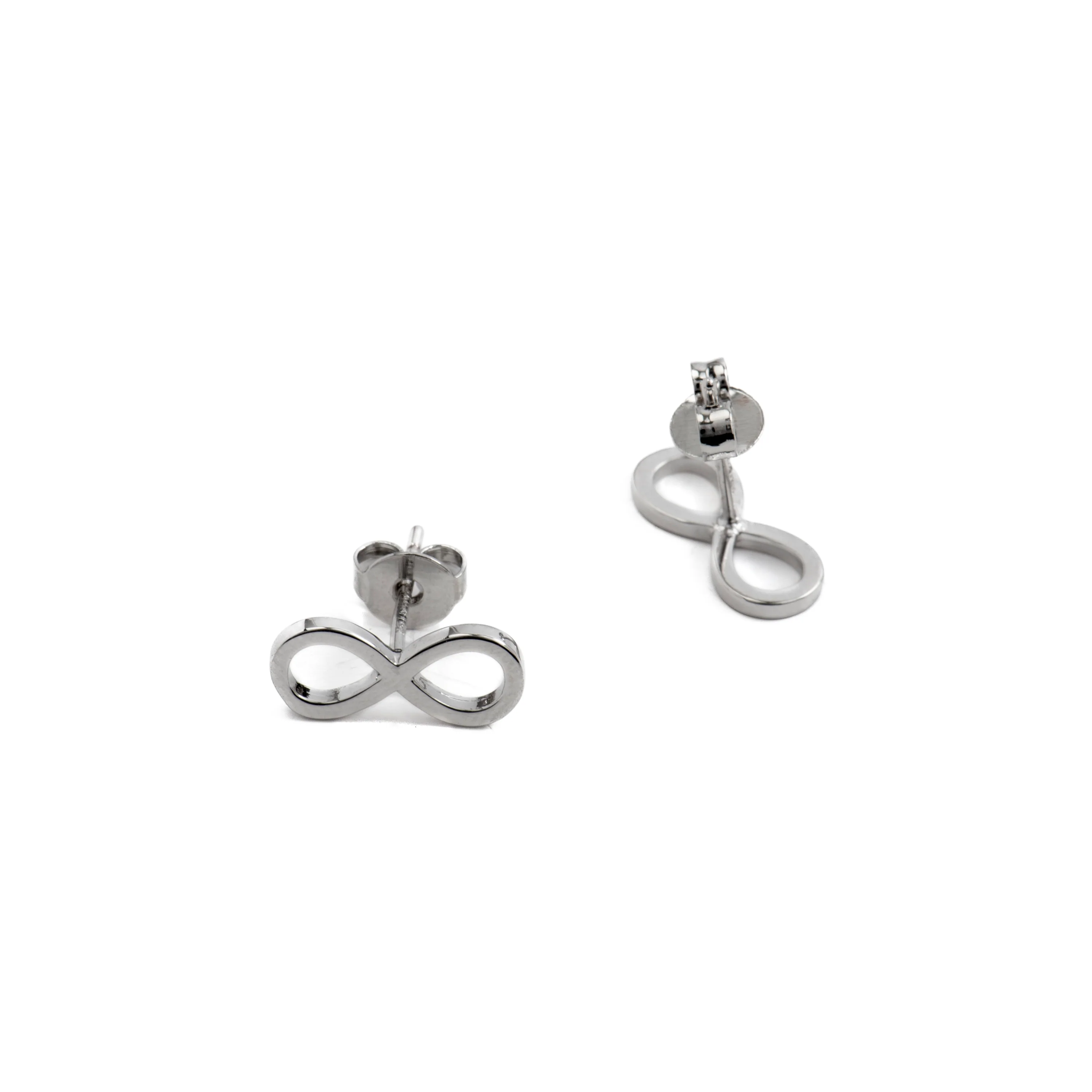 Pendientes de Circonita Brillante acabados en rodio - Infinity - Image 4