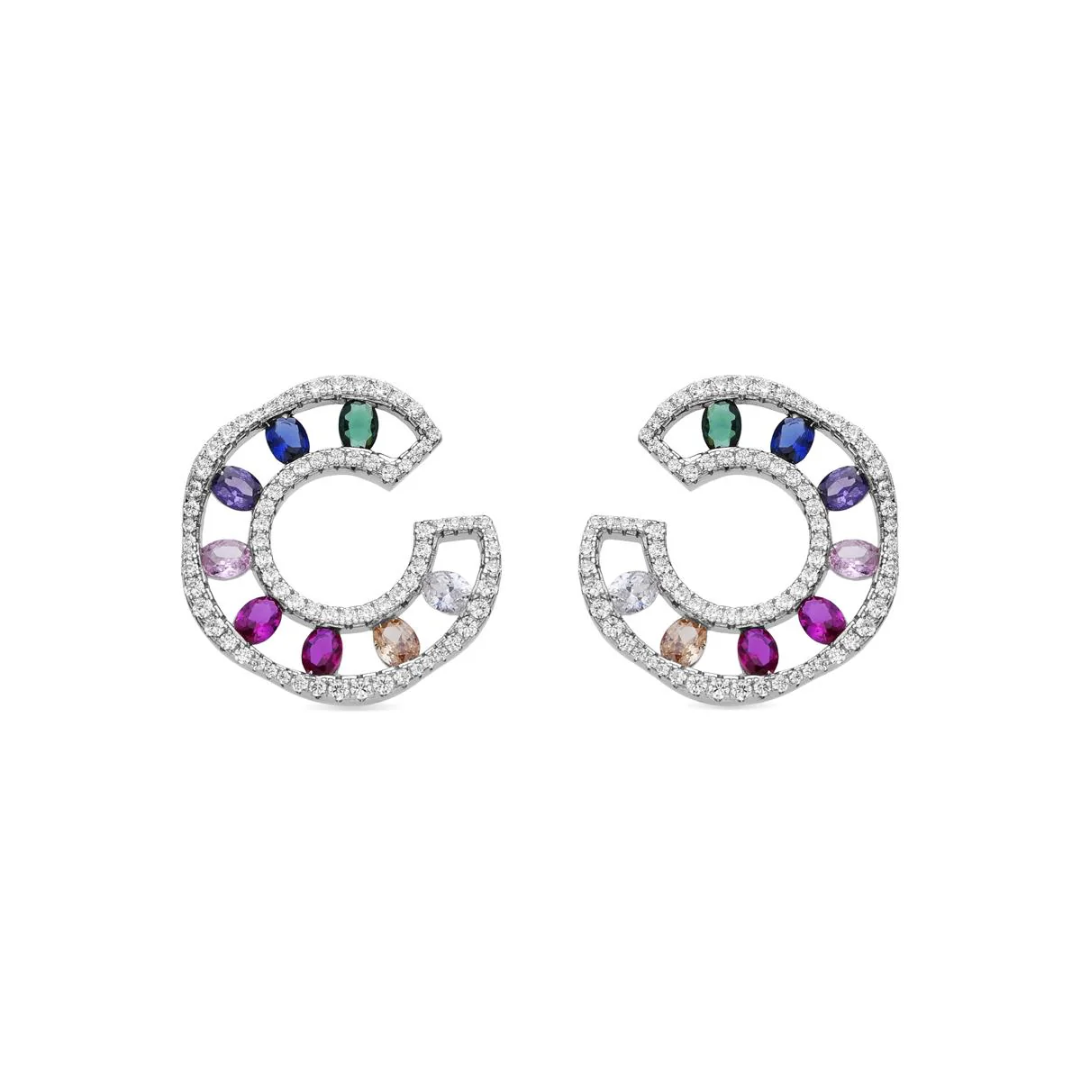 Pendientes Insim Plata de Ley 925 - Insim MULTICOLOR