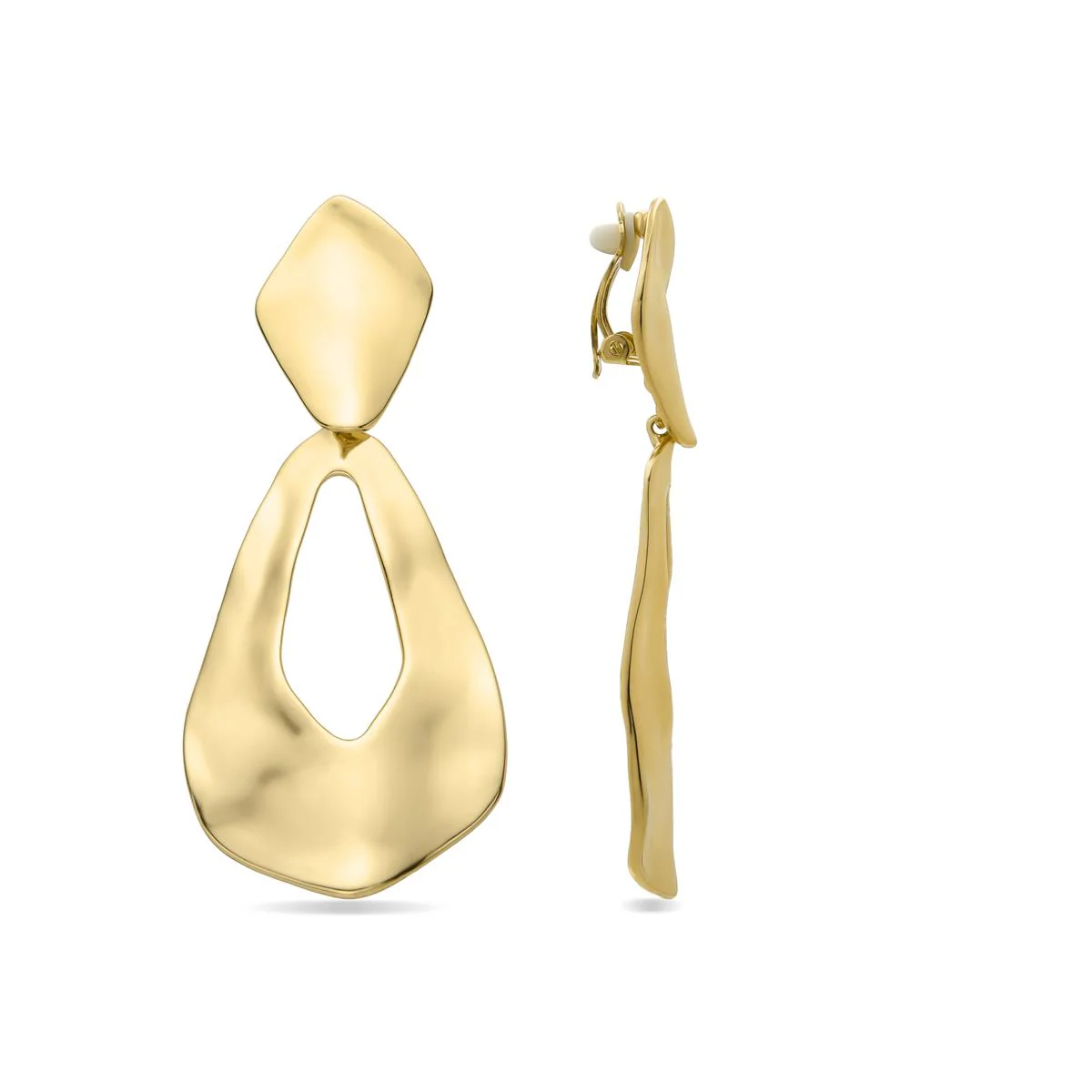 Pendientes Iode acabados en oro amarillo 18K - Iode AMARILLO