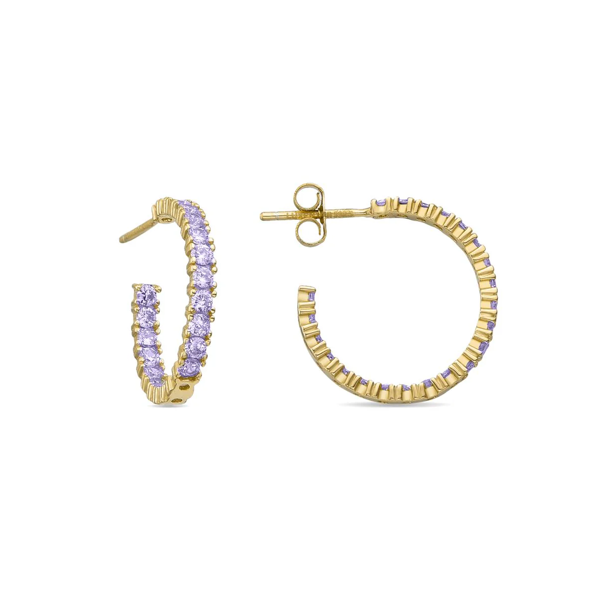 Pendientes Iotha Plata de Ley 925 - Iotha MORADO