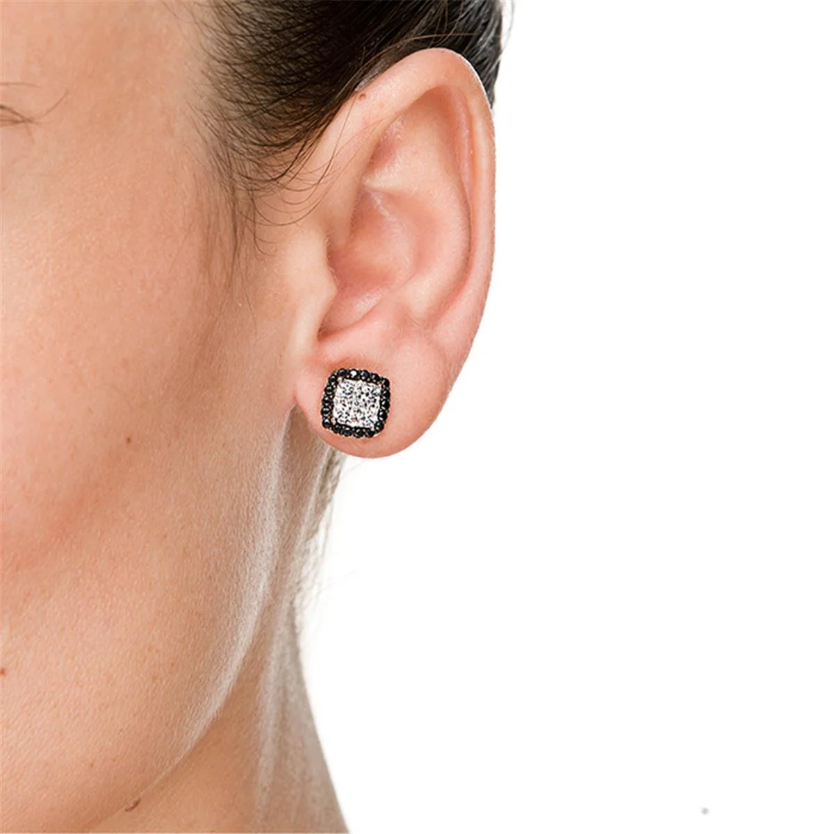 Pendientes Irtha Plata De Ley 925 - Irtha NEGRO - Image 2