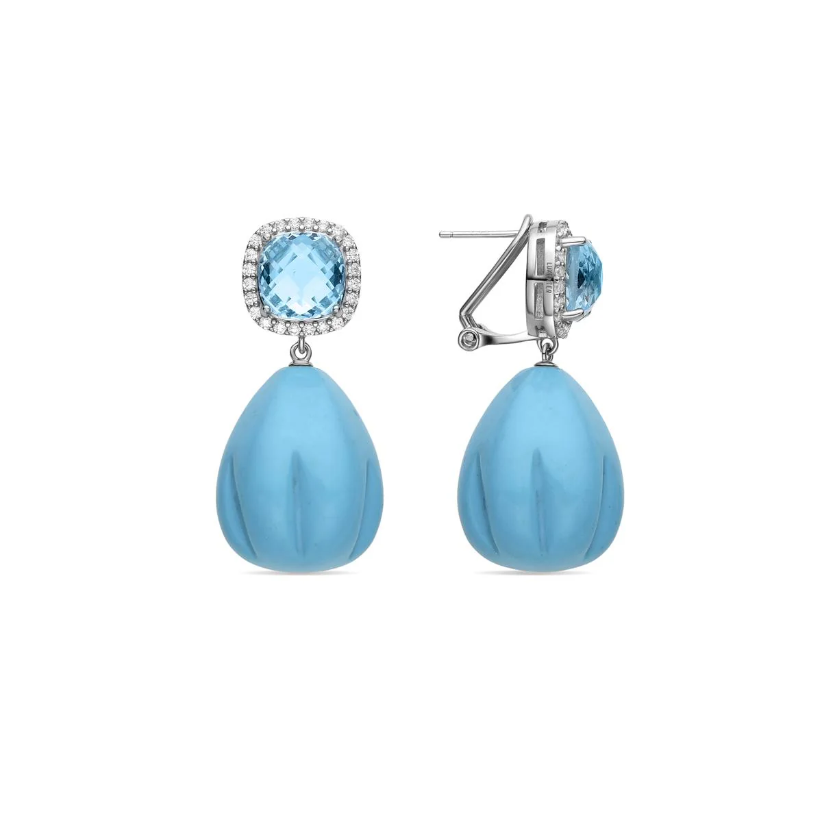 Pendientes Isaya Plata de Ley 925 - Isaya AZUL