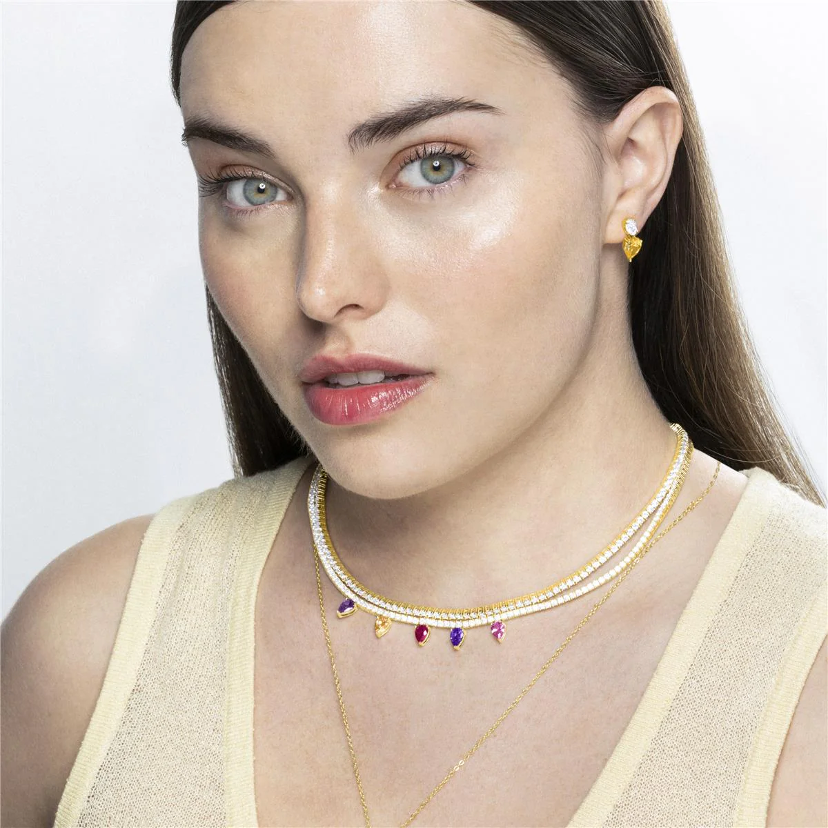 Pendientes Isre Plata de Ley 925 - Isre AMARILLO - Image 4