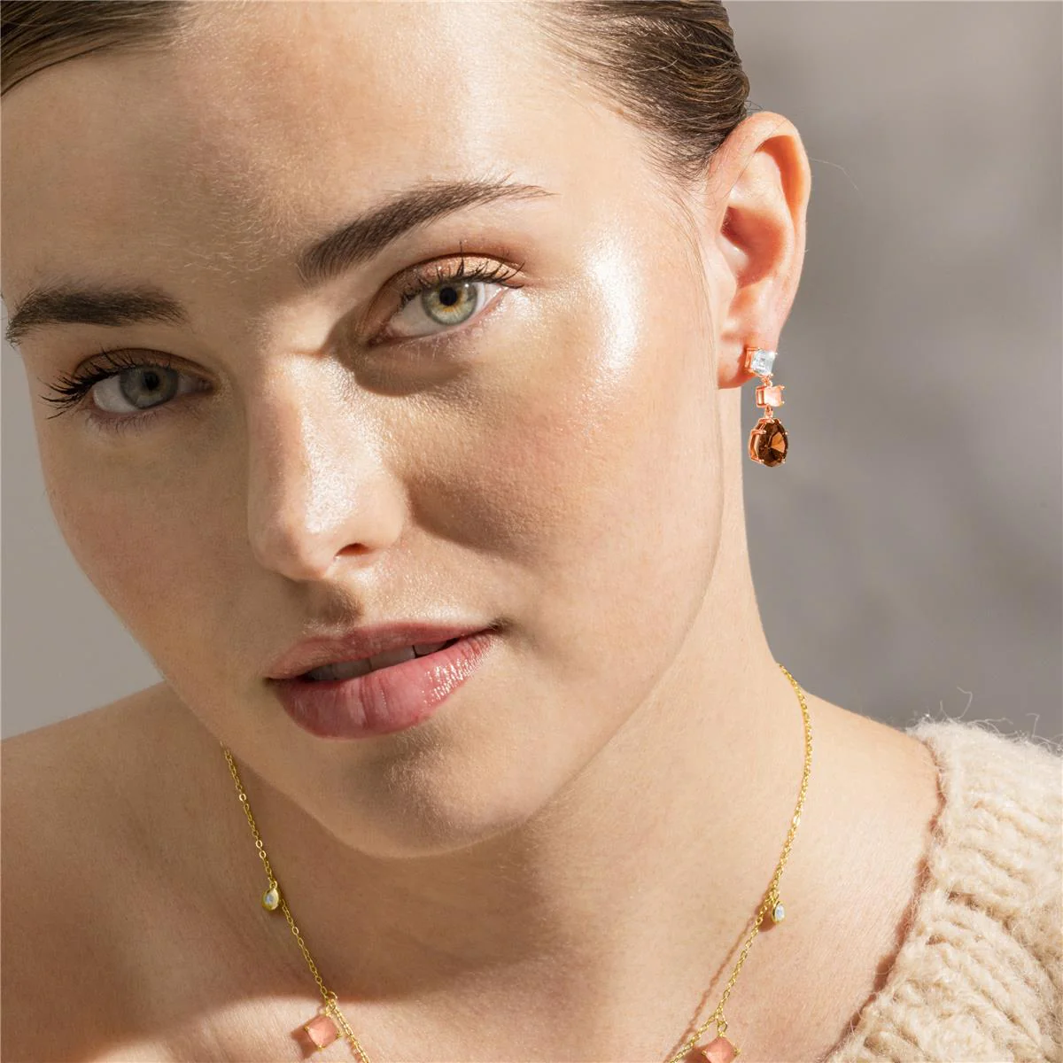 Pendientes Isrolh Plata de Ley 925 - Isrolh MARRON - Image 2