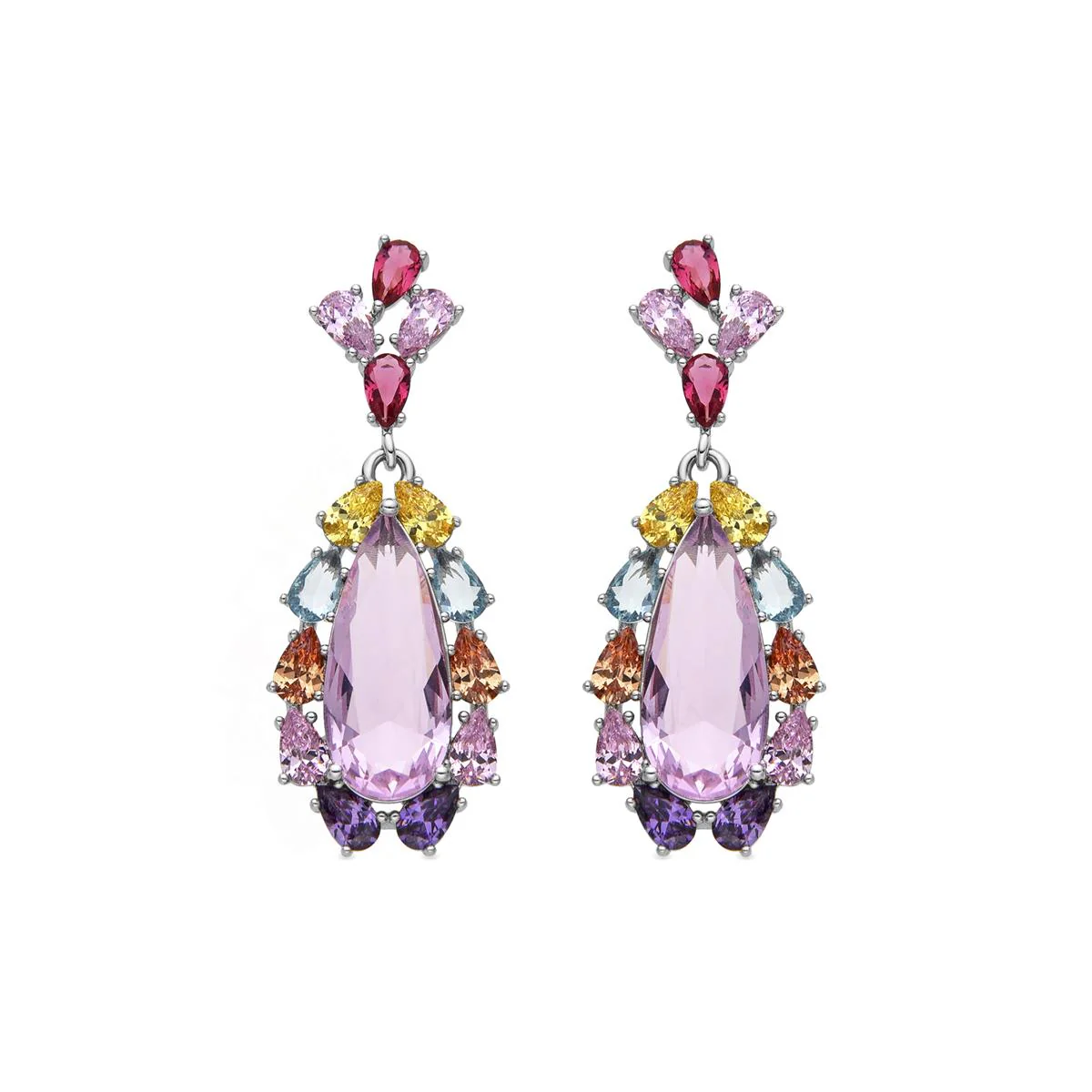 Pendientes Issron acabado plata - Issron MULTICOLOR