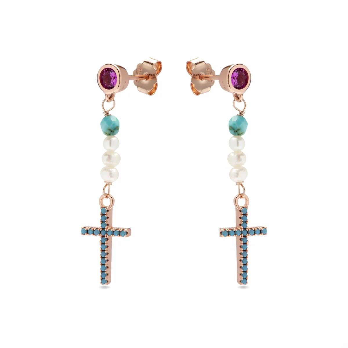 Pendientes Isxi Plata De Ley 925 - Isxi AZUL - Image 2