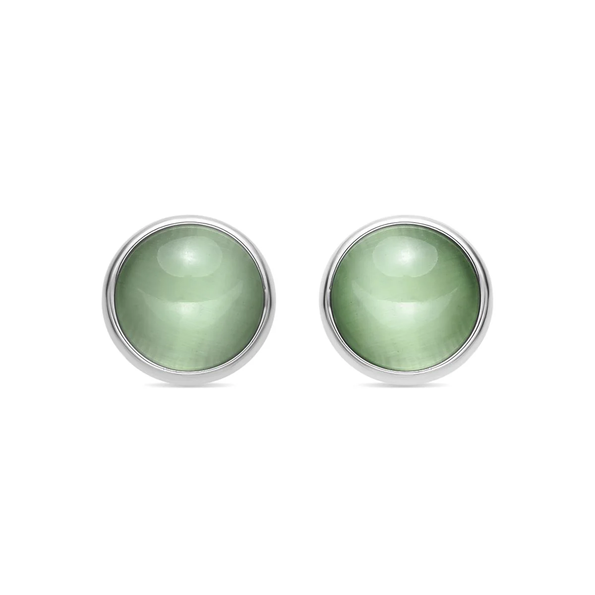 Pendientes Itna acabado plata - Itna VERDE