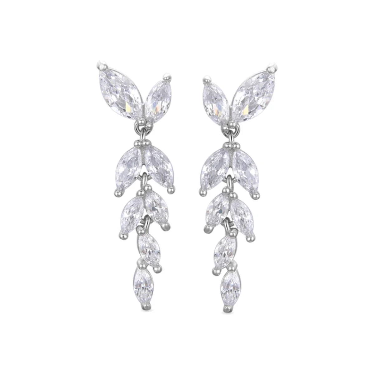 Pendientes Ixi Plata De Ley 925 - Ixi BLANCO