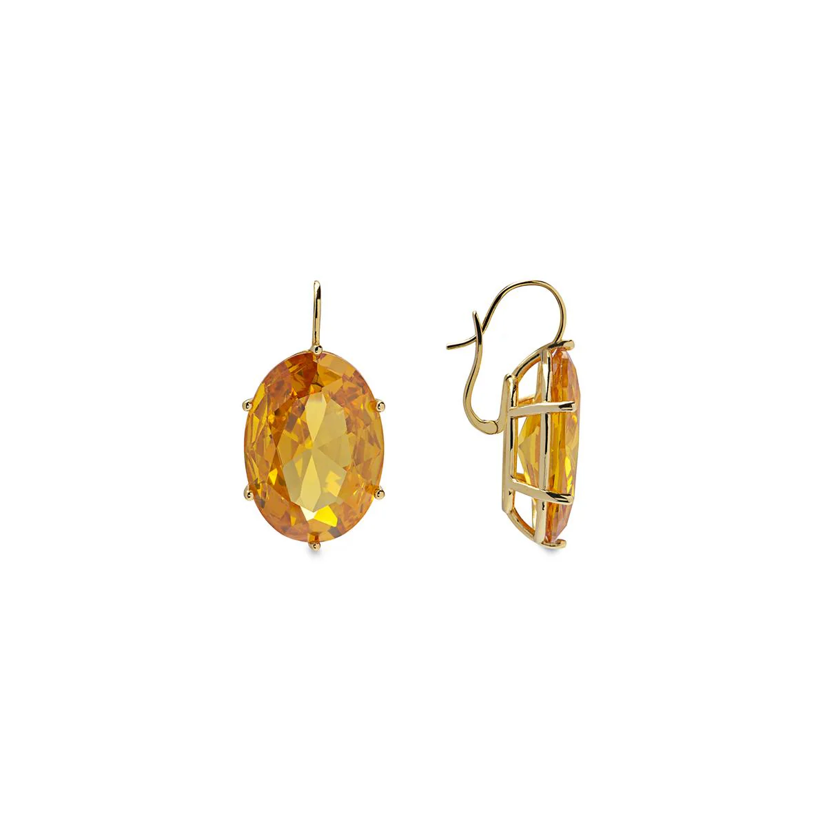 Pendientes Jadir Plata De Ley 925 - Jadir AMARILLO