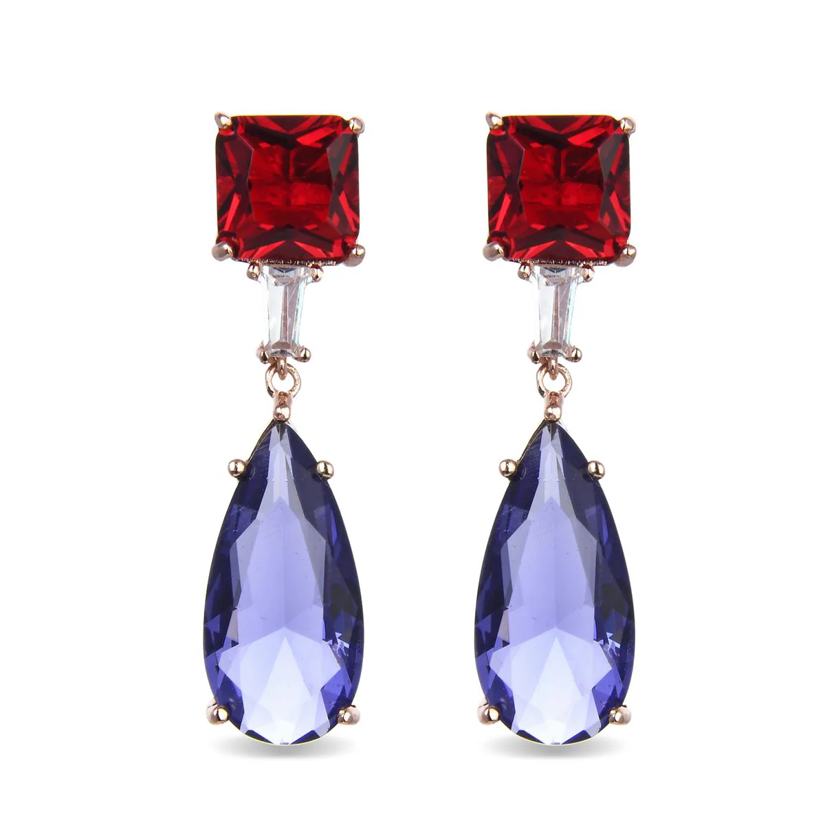 Pendientes Jadne Plata De Ley 925 - Jadne MULTICOLOR